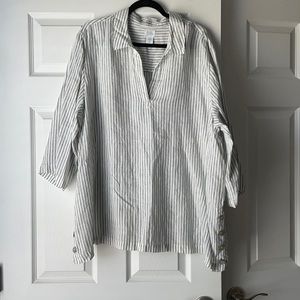 Sigrid Olsen 2x Linen Top